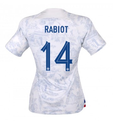 Maillot de foot France Adrien Rabiot #14 Extérieur Femmes Monde 2022 Manches Courte